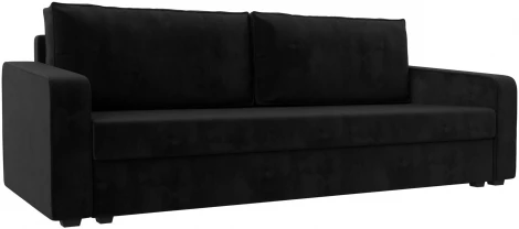 Диван прямой Лига-009 (Черный/Велюр) Лига Диванов арт.118047