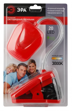 Интерьерная настольная лампа Эра NLED-420-1.5W-R