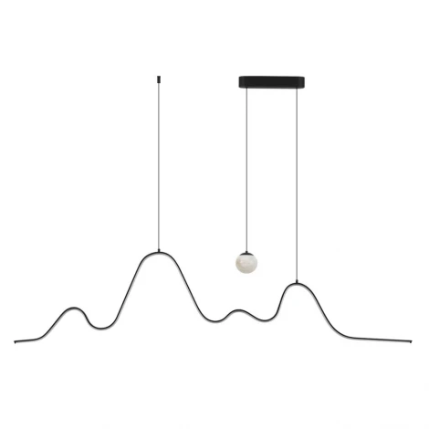 Подвесной светильник Odeon Light Moonlight 7181/37L черный/алебастр/металл IP20 LED 37W 2600Лм 3000K 120° 220V