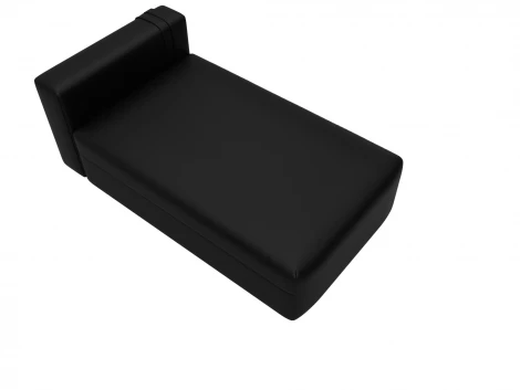 Модуль канапе Лига-060 НПБ (ЛДСП,Брус,Фанера/Пластик/Экокожа/Черный) Лига Диванов 130078