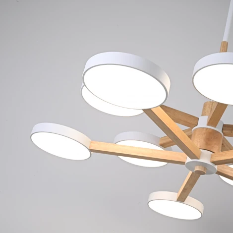 Потолочная люстра на штанге LED TURNA DBL L10 White ImperiumLoft Turna-Dbl01 (229079-26, Умный дом, WiFi, голосовое управление)