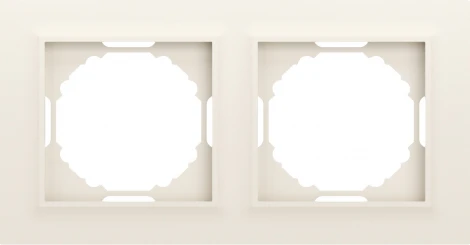 Рамка 2-я, Wave матовый кремовый Donel A07 DEW21231