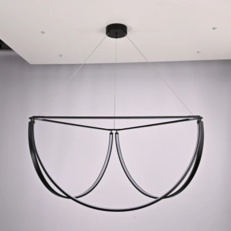 Подвесной светильник Solana Light 3 Black By ImperiumLoft Solana-Light01 (LED, 220V, пульт управления, на тросе)