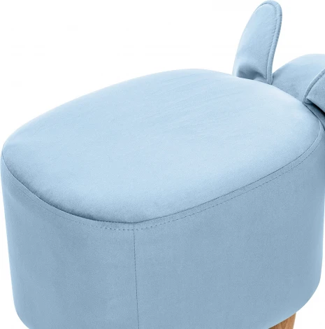 Пуф Leset Slon COMBI (Фанера,Массив дерева,Велюр/Синий,Белый) арт.2500000189944