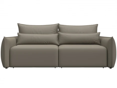 Диван прямой Лига-051 НПБ (ЛДСП,Брус,Фанера/Пластик/Экокожа/Бежевый) Лига Диванов 129878