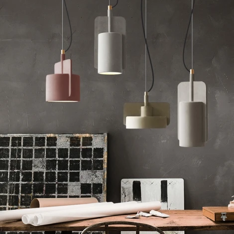 Подвесной бетонный светильник Skovl A Песочный ImperiumLoft Skovl01 (186773-26)