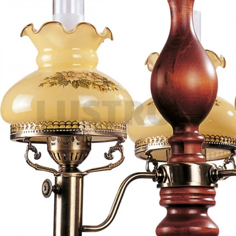 Подвесная люстра N-Light 836 836-03-03 красное дерево+бронза