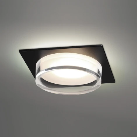 Светильник встраиваемый Novotech Gem 371028 черный IP20 GX53 12Вт 220-240V