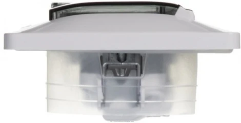 Розетка встраиваемая с заземлением, шторками и крышкой (белый) IP44 Systeme Electric Glossa GSL000148