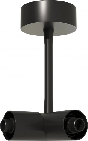 Потолочный токопроводящий угловой соединитель ST Luce Techno ST1602.439.00 Черный