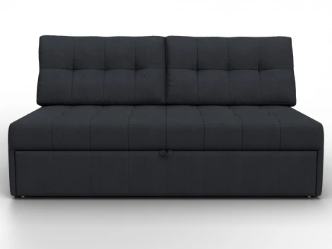 Диван прямой Лига-107 (160) (ЛДСП,Брус,Фанера,Замша/Темно-серый) Лига Диванов 134936