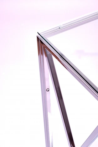 Консольный стол AllConsoles 1031-CS clear серебряный