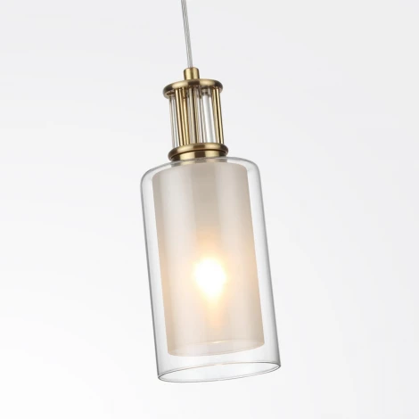 Подвесной светильник Odeon Light Saga 5088/1A античная бронза/стекло E14 1*40W (220V, на проводе, круглые)