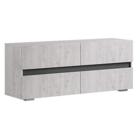 Тумба БТС под ТВ ТБ-07 Мрия, Бетон пайн светлый, графит