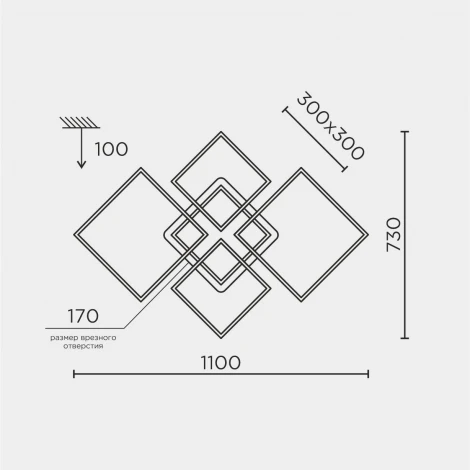 Потолочная люстра светодиодная на штанге с пультом с регулировкой цветовой температуры и яркости LED4U L11041-5 BK