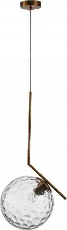 Подвесной светильник Dolce V000118 (11007/1P Clear) (220V, на проводе, шар)