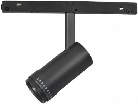 Трековый магнитный светильник 48V iLedex Vision48/22 ZOOM 4822-020-D47-10W-10/60DG-4000K-BK (круглые)