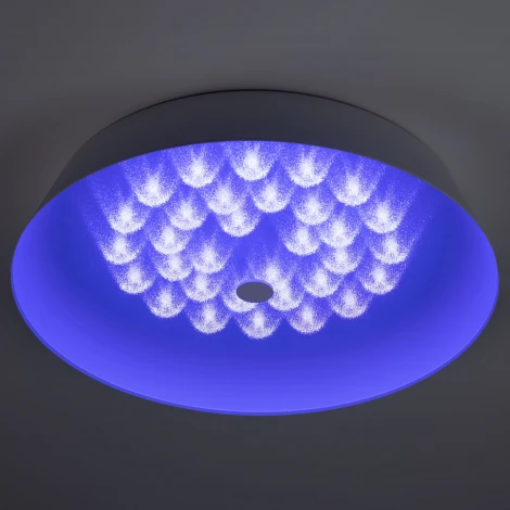 Потолочный светильник круглый светодиодный с пультом регулировкой цветовой температуры и яркости ЭРА SPB-6-60-RC Locus RGB (220V, круглые)