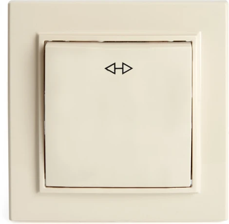 Переключатель одноклавишный перекрестный (слоновая кость) Stekker Эрна 39926