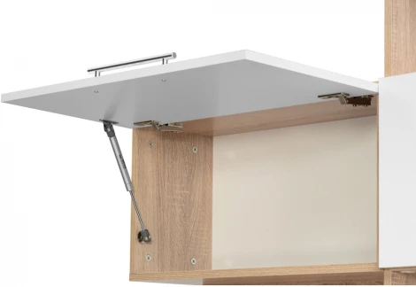 Компьютерный стол Woodville КСТ-14П правый дуб сонома / белый 285122