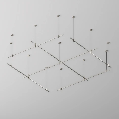 Шинопровод магнитный 2 м Flarity платина Maytoni Busbar trunkings Flarity TRX154-112PT (24V)