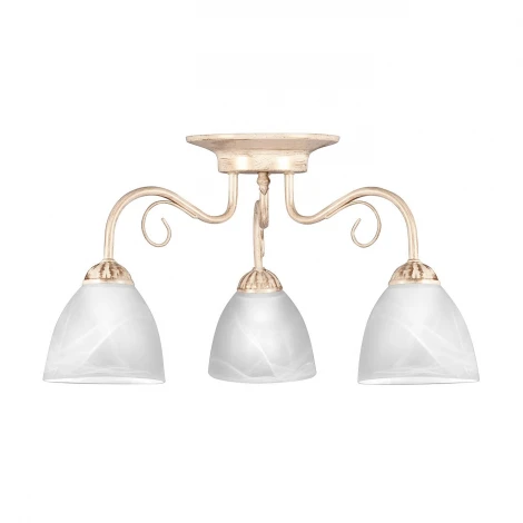 Люстра потолочная Day&Night, 3 плафона, бежевый с золотом и белым