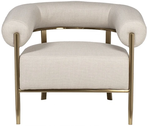 GY-08842 Кресло серое/матовое золото 95,5*82*77см Garda Decor