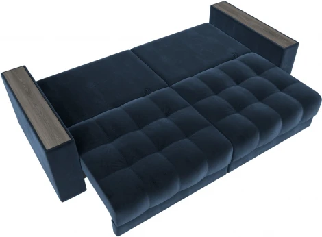 Диван прямой с декором Лига-049 НПБ Лига Диванов (Велюр) арт.128405