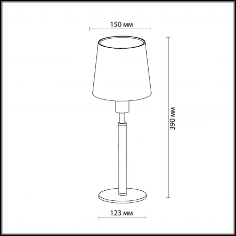 Интерьерная настольная лампа Odeon Light Glen 2266/1T
