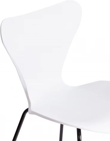 Стул Jacobsen (mod DC 102-1) (Пластик,Металл /Белый,Черный)