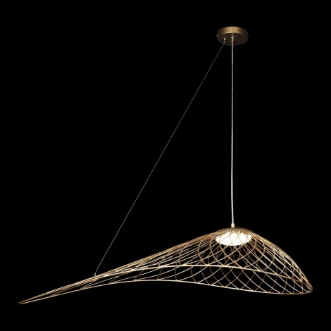 Подвесной светильник Loft It Tressage 10127/760 Gold (LED, 220V, на тросе, листья, плетеные)