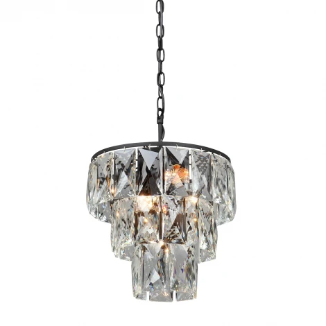 Подвесная люстра Vitaluce V5262-1/6+1 (220V, хрусталь, на цепи, круглые)