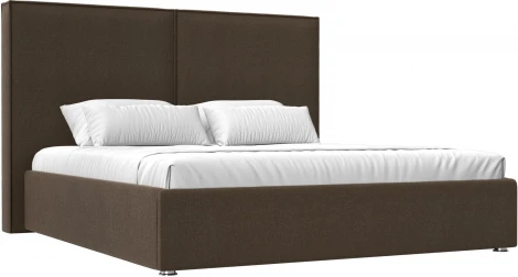 Кровать интерьерная Аура 180 (Коричневый/Рогожка) Лига Диванов арт.120544