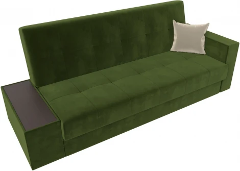 Диван-книжка Лига-020 стол слева (Зеленый,Бежевый/Микровельвет) Лига Диванов арт.118498L