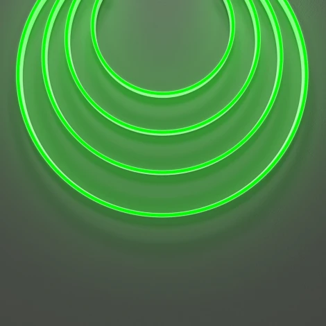 Гибкий неон 10x4 24В 9,6 Вт/м Green IP67 5м Maytoni Изгиб поперек оптической оси 432040