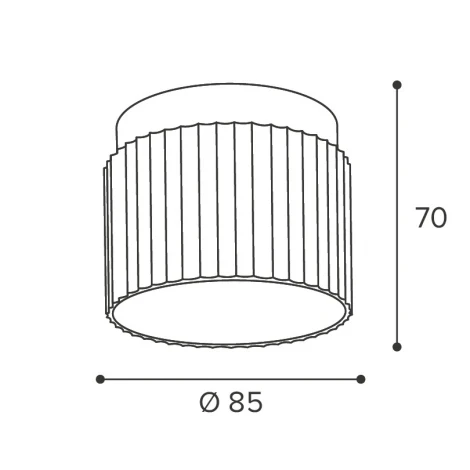 Точечный светильник накладной Wolta WSL-GX53/19WG под лампу GX53 Белый / Золотой MUSE