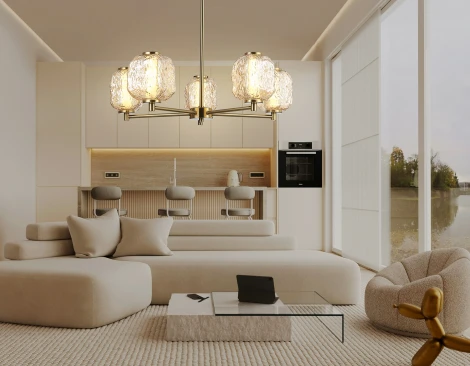 Потолочная люстра светодиодная на штанге Ambrella High Light LH30104