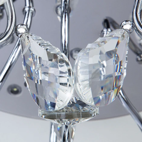 Потолочная люстра Eurosvet Bloomy 80115/15 хром/синий+красный+фиолетовый