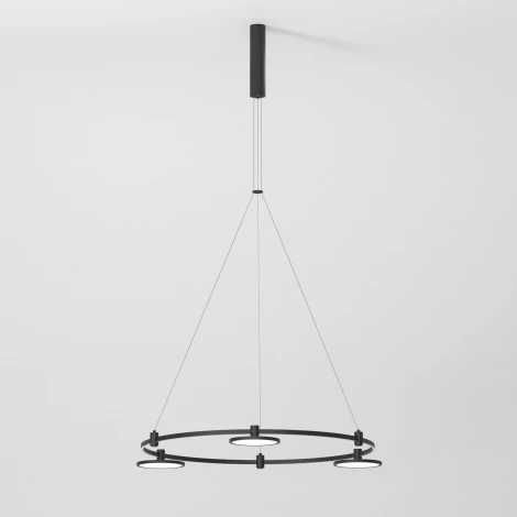 Шинопровод с тросовыми креплениями Elektrostandard Esthetic Magnetic 85138/00 Round (черный) (24V)