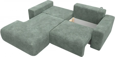 Диван угловой Лига-036 НПБ Классик левый угол Лига Диванов (Велюр) арт.127726L