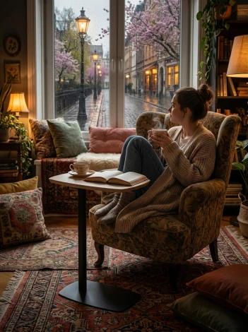 Стол придиванный Дей дуб жемчужный/черный Mebelik 008958