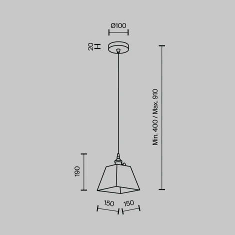 Подвесной светильник с выключателем Modelux MODESTYLE MS.153.150 BS