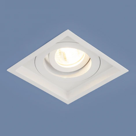 Встраиваемый точечный светильник Elektrostandard 1071 1071/1 MR16 WH белый (220V)