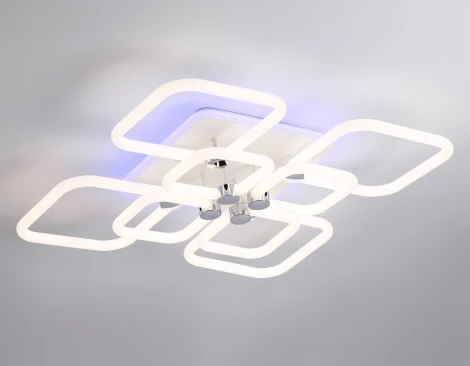 Потолочная светодиодная люстра RGB Ambrella Acrylica FA3866 (220V, пульт управления)