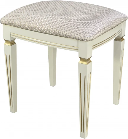 Банкетка Васко В 107Н слоновая кость/золото, Атина ваниль от фабрики Mebelik