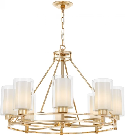 Подвесная люстра Lumina Deco Marietta LDP 8025-8 F.GD+WT