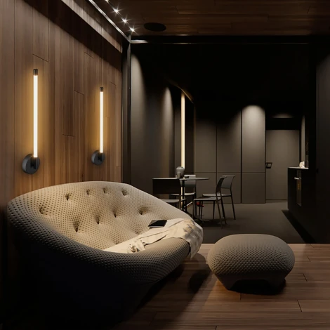 Бра Imex Toscana PLW-7048-600SBK (LED, 220V, круглые)