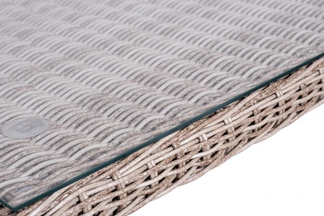 Обеденная группа плетеная на 6 персон, цвет бежевый 4SIS Катания KATS2C4T-6-SET beige