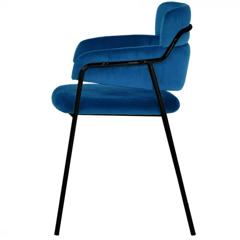 Стул Napoli латте с черными ножками