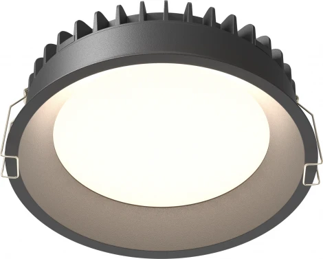 Встраиваемый светильник 24W Maytoni Okno DL055-24W3-4-6K-B (LED, 220V, круглые, IP44)